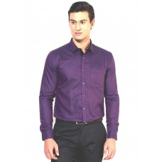 Paul Wilson Dark Purple Filafil Cotton Full Slevees Formal Shirt For Men (PFS-67 )